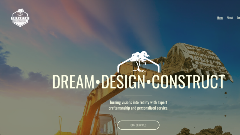 Dreamstone Construction website